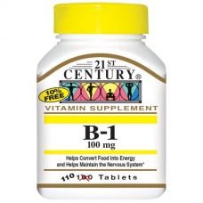 Тиамин B-1, 100 мг, 110 таблеток от 21st Century