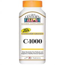 Витамин С (C-1000), длительное высвобождение, 110 таблеток от 21st Century