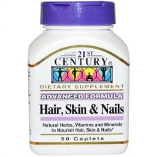 Витамины для волос, кожи и ногтей, 50 капсул от 21st Century