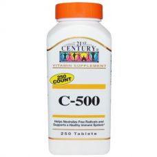 Витамин C-500, 250 таблеток от 21st Century