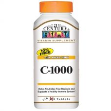 Витамин С, C-1000, с шиповником, 110 таблеток