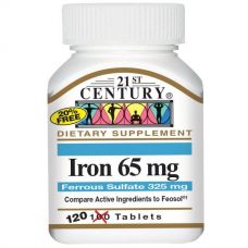 Железо, 65 мг, 120 таблеток