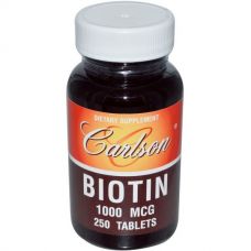 Биотин,  250 таблеток от Carlson Labs
