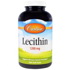 Лецитин 1200 мг, из сои, 300 капсул