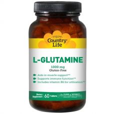L-глютамин, 60 таблеток от Country Life