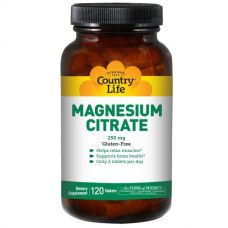Магния цитрат, 250 мг, 120 таблеток от Country Life