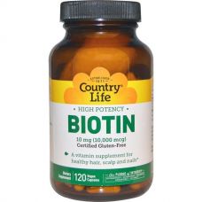 Биотин, 10 мг, 120 капсул