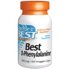 D-фенилаланин, 500 мг, 60 капсул от Doctor's Best