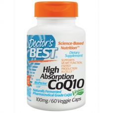 Коэнзим Q10 с высокой степенью поглощения, с биоперином, 100 мг, 60 капсул от Doctor's Best