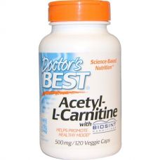Ацетил-L-карнитин, 500 мг, 120 капсул