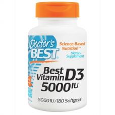 Витамин Д3 (D3), 5000 МЕ, 180 капсул