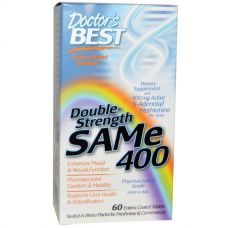 S-Аденозилметионин 400, SAMe, 60 таблеток от Doctor's Best