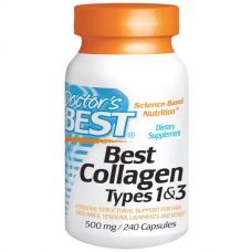 Коллаген 1 и 3 типа, 500 мг, 240 капсул