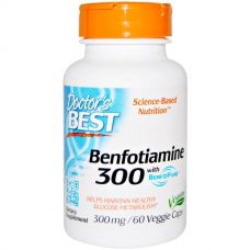 Бенфотиамин, 300 мг, 60 капсул