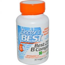 Активный комплекс витамина B, 30 капсул от Doctor's Best