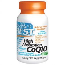 Коэнзим Q10 High Absorption и биоперин, 400 мг, 180 капсул