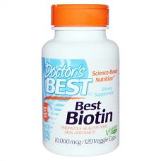 Биотин (Biotin), 10000 мкг, 120 капсул от Doctor's Best