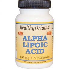 Альфа-липоевая кислота, 300 мг, 60 капсул от Healthy Origins