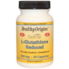 L-глутатион Setria, 500 мг, 60 капсул от Healthy Origins