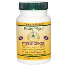 Экстракт сосновой коры Пикногенол, 100 мг, 60 капсул