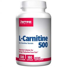 L-карнитин 500, 500 мг, 180 капсул от Jarrow Formulas