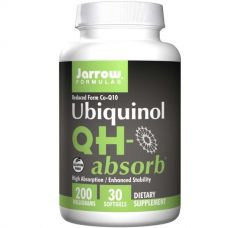 Убихинол (QH-absorb, Ubiquinol), 200 мг, 30 капсул от Jarrow Formulas