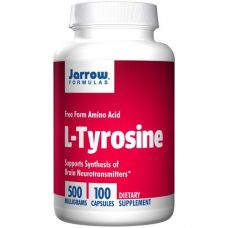 L-тирозин (L-Tyrosine), 500 мг, 100 капсул от Jarrow Formulas