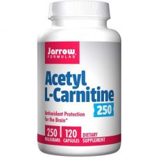 Ацетил L-карнитин 250, 250 мг, 120 капсул от Jarrow Formulas