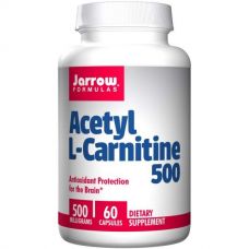 Ацетил L-карнитин, 500 мг, 60 капсул от Jarrow Formulas