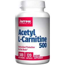 Ацетил L-карнитин 500, 500 мг, 120 капсул от Jarrow Formulas