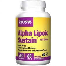 Альфа-липоевая кислота с биотином, 300 мг, 60 таблеток от Jarrow Formulas