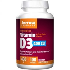 Витамин D3 и  холекальциферол, 400 МЕ, 100 капсул от Jarrow Formulas