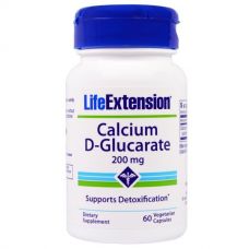 Кальций D-глюкарат, 200 мг, 60 капсул от Life Extension