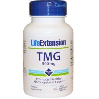 TMG (триметилглицин), 500 мг, 60 капсул