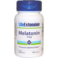 Мелатонин, 3 мг, 60 капсул от Life Extension