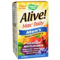 Витамины для мужчин Max3 Daily Alive!, 90 таблеток