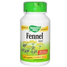 Семена фенхеля, 480 мг, 100 капсул от Nature's Way