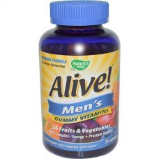 Жевательные витамины для мужчин Alive!, 75 мармеладок от Nature's Way