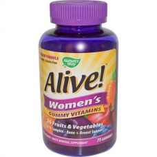 Женские жевательные витамины Alive!, 75 мармеладок от Nature's Way