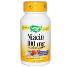 Никотиновая кислота (Ниацин), 100 мг, 100 капсул