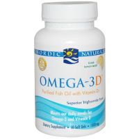 Омега-3D, лимонный, 1000 мг, 60капсул