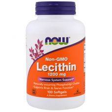 Лецитин, 1200 мг, 100 капсул от Now Foods