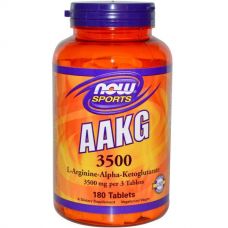 Аргинин альфа-кетоглутарат 3500 для спортсменов, 180 таблеток от Now Foods