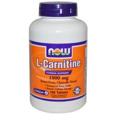 L-карнитин, 1000 мг, 100 таблеток от Now Foods