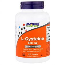 L-цистеин, 500 мг, 100 таблеток от Now Foods