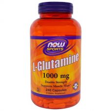 L- глютамин, 1000 мг, 240 капсул от Now Foods