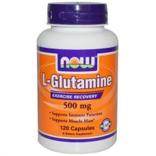 L-глутамин, 500 мг, 120 капсул
