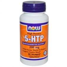 5-гидрокситриптофан, 200 мг, 60 капсул от Now Foods