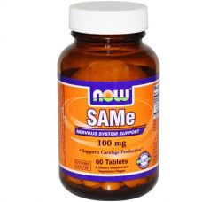 SAM-e (S-Adenosyl-L-Methionine), 100 мг, 60 таблеток