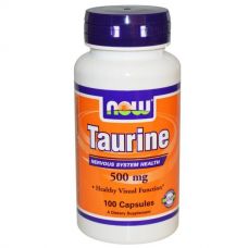 Таурин, 500 мг, 100 капсул от Now Foods